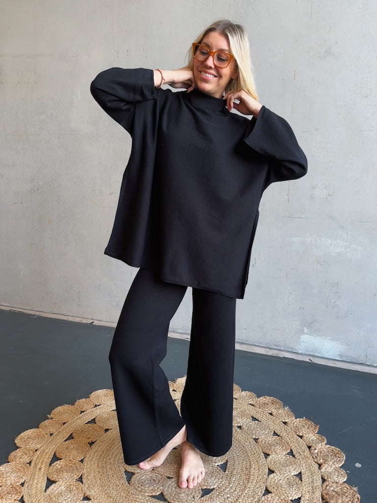 Luxe Loungewear Set - Black