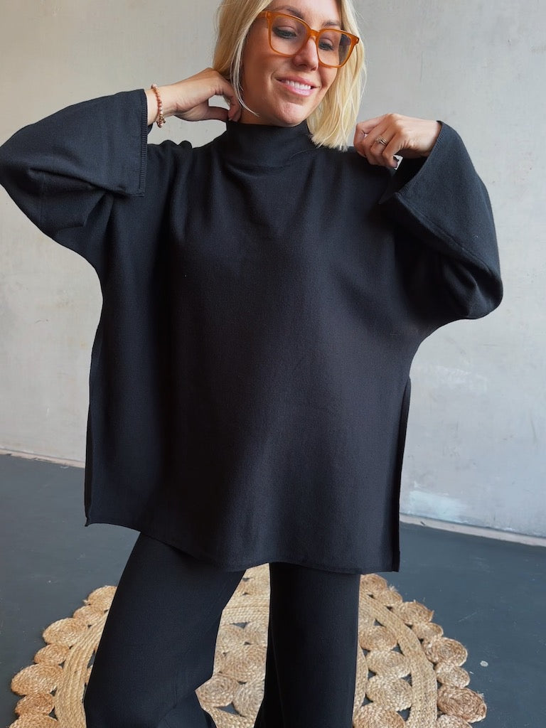 Luxe Loungewear Set - Black