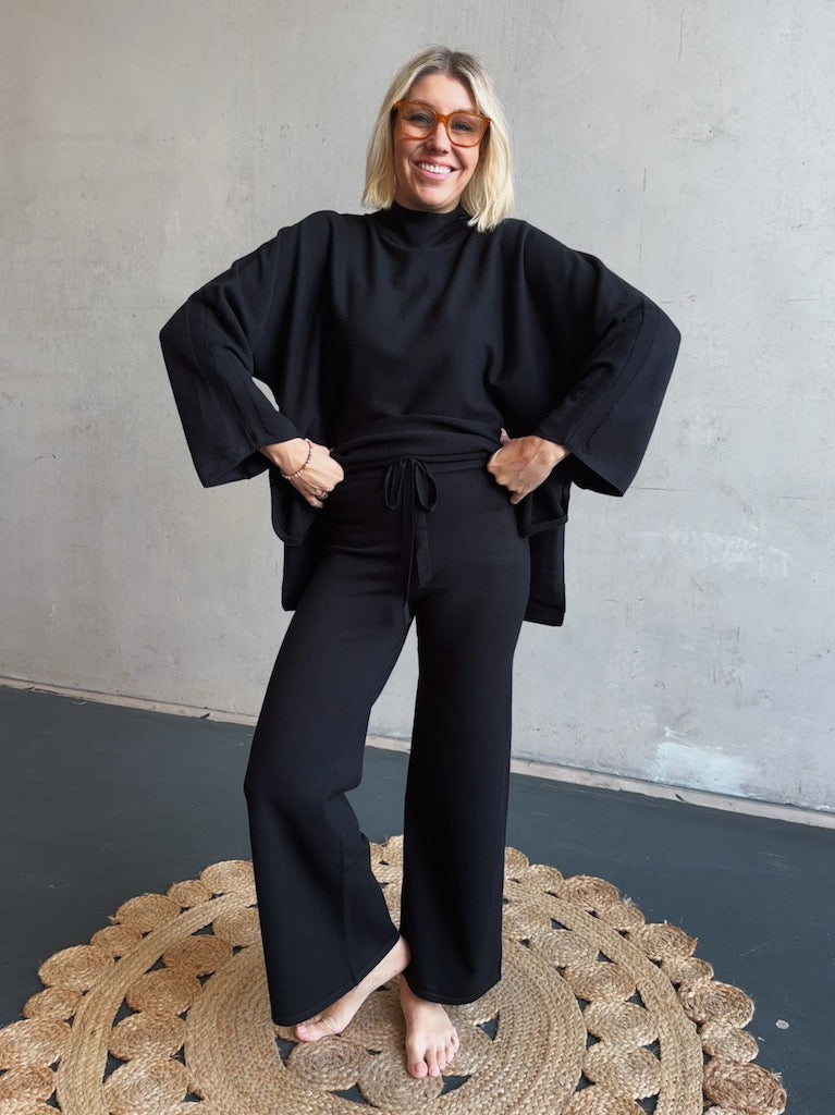 Luxe Loungewear Set - Black