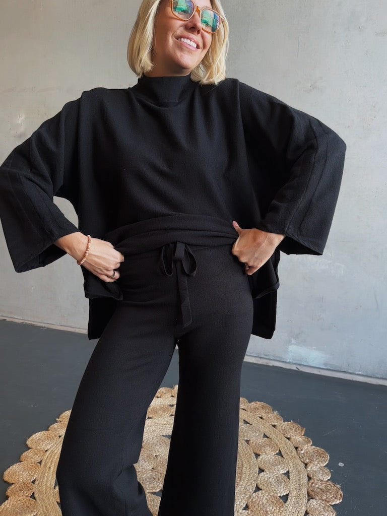 Luxe Loungewear Set - Black