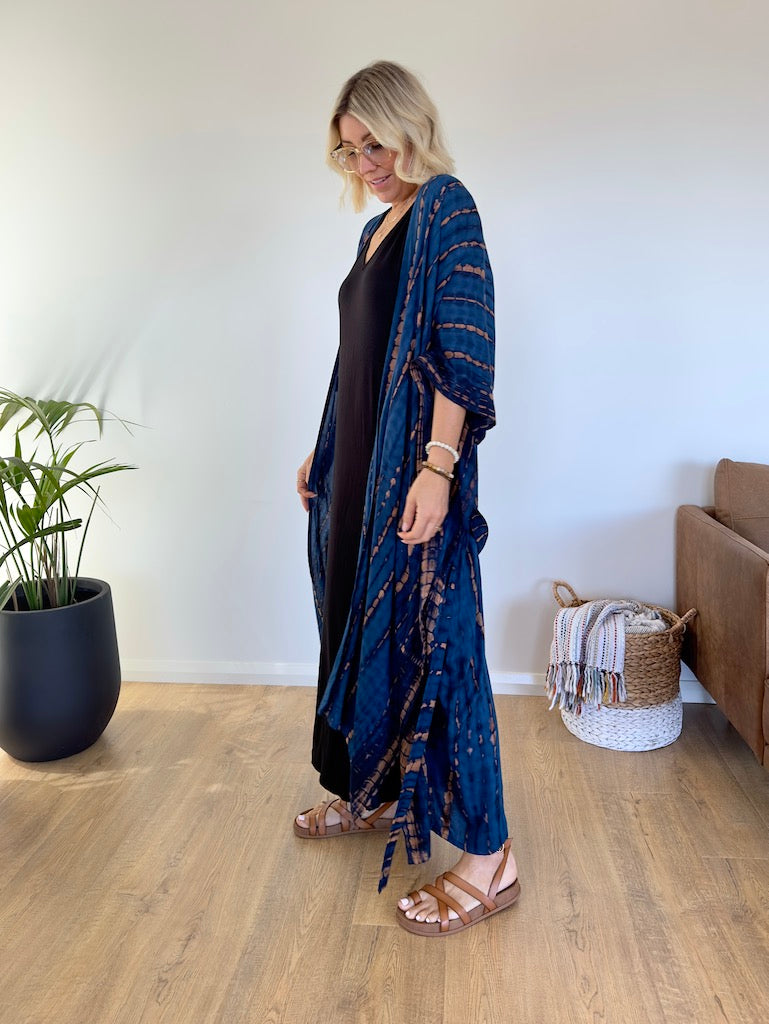 Aegean Kimono - Blue