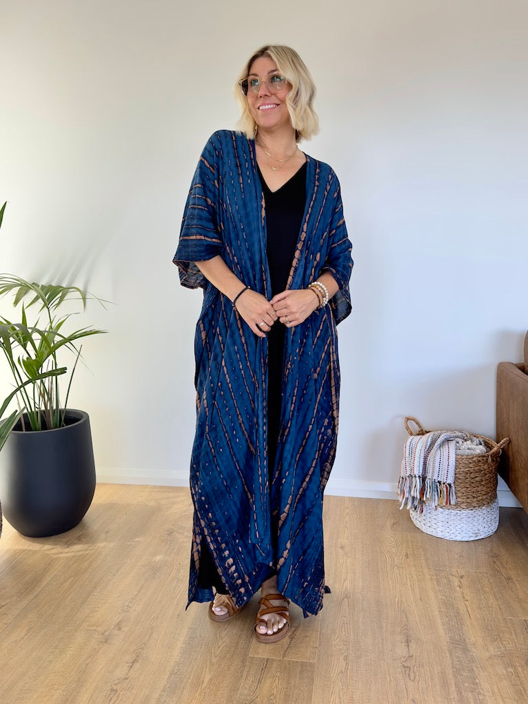 Aegean Kimono - Blue