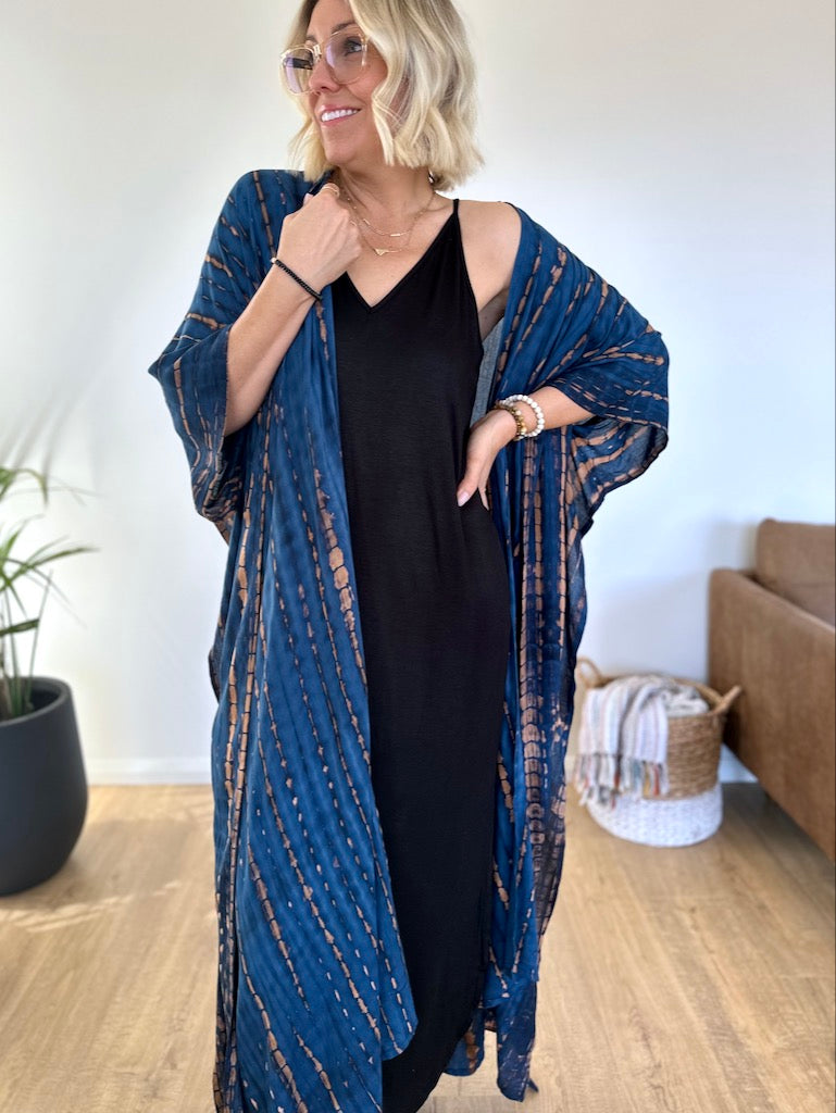 Aegean Kimono - Blue