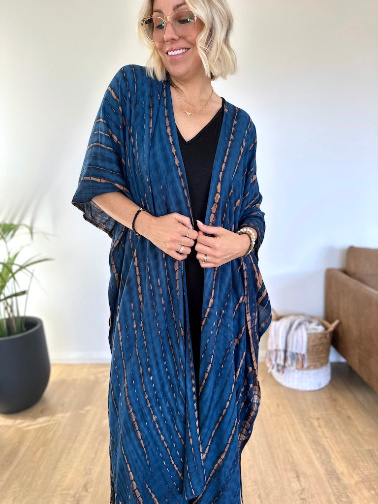 Aegean Kimono - Blue