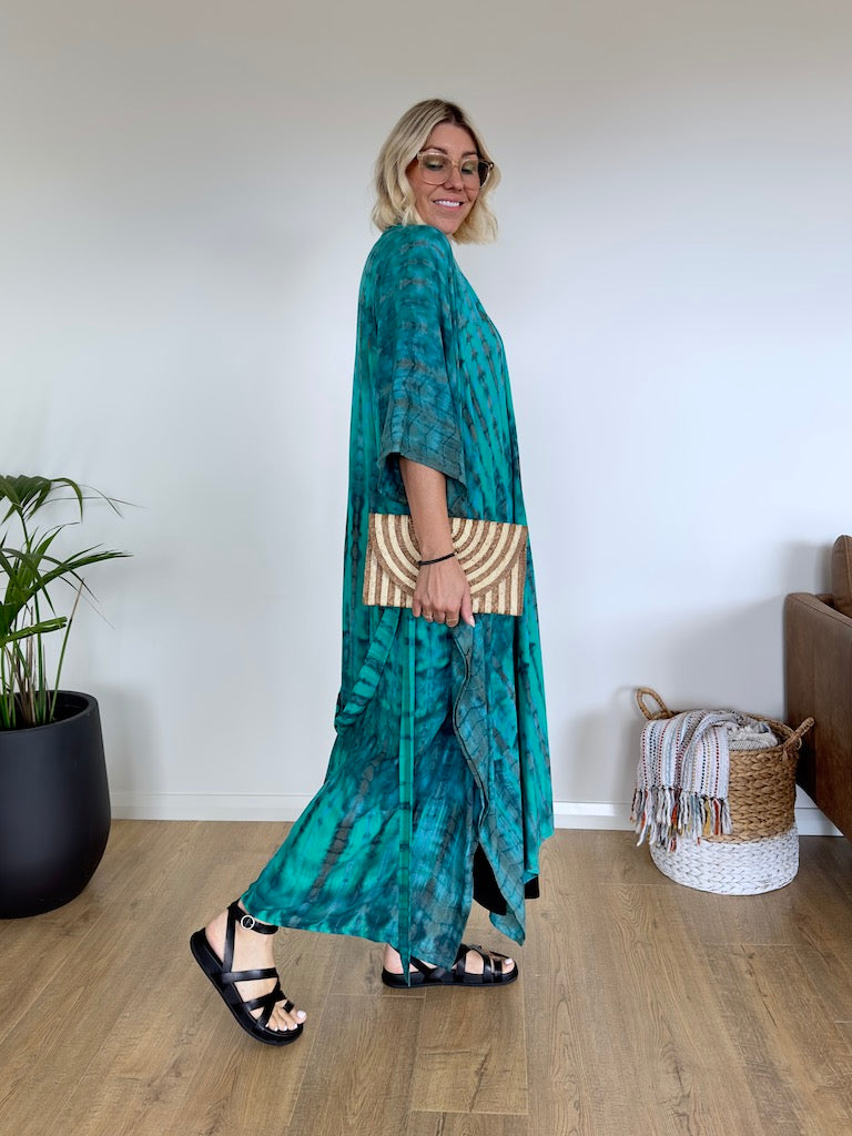 Amalfi Kimono - Turquoise