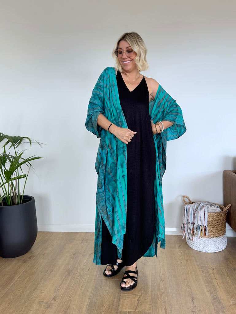 Amalfi Kimono - Turquoise