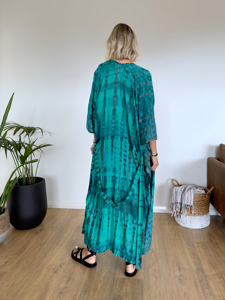 Amalfi Kimono - Turquoise