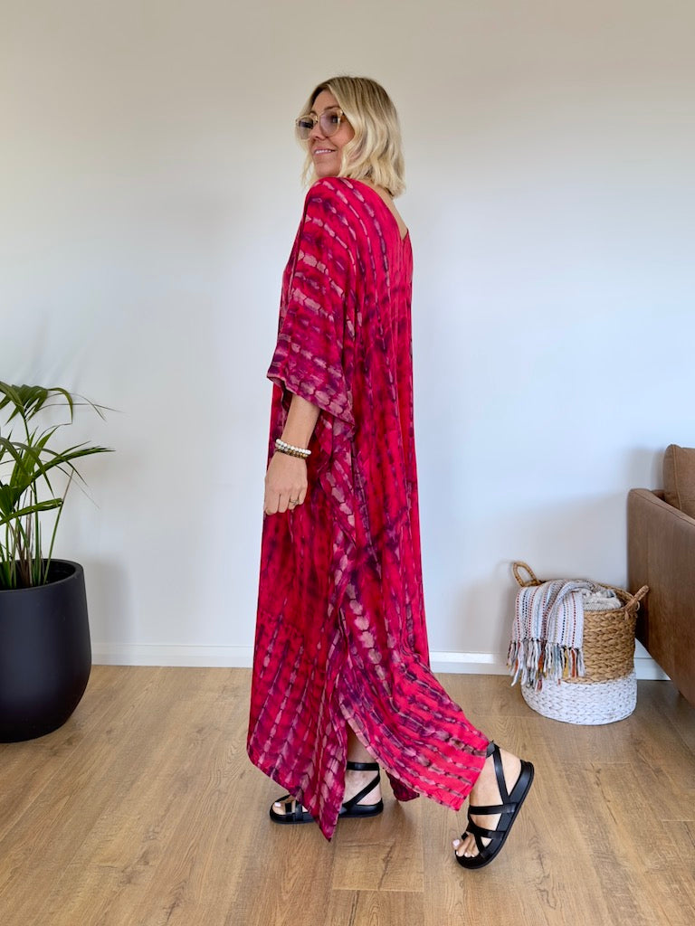 Hibiscus Kaftan - Red