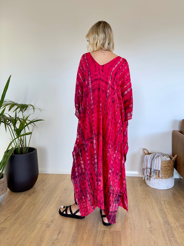 Hibiscus Kaftan - Red