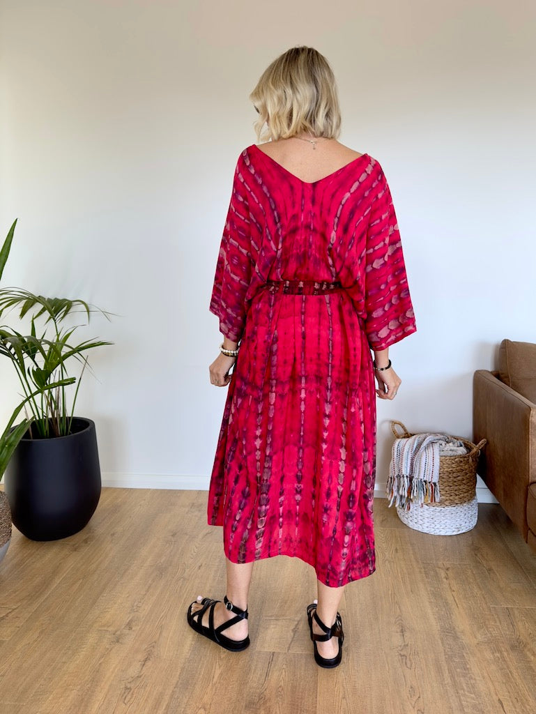 Hibiscus Kaftan - Red