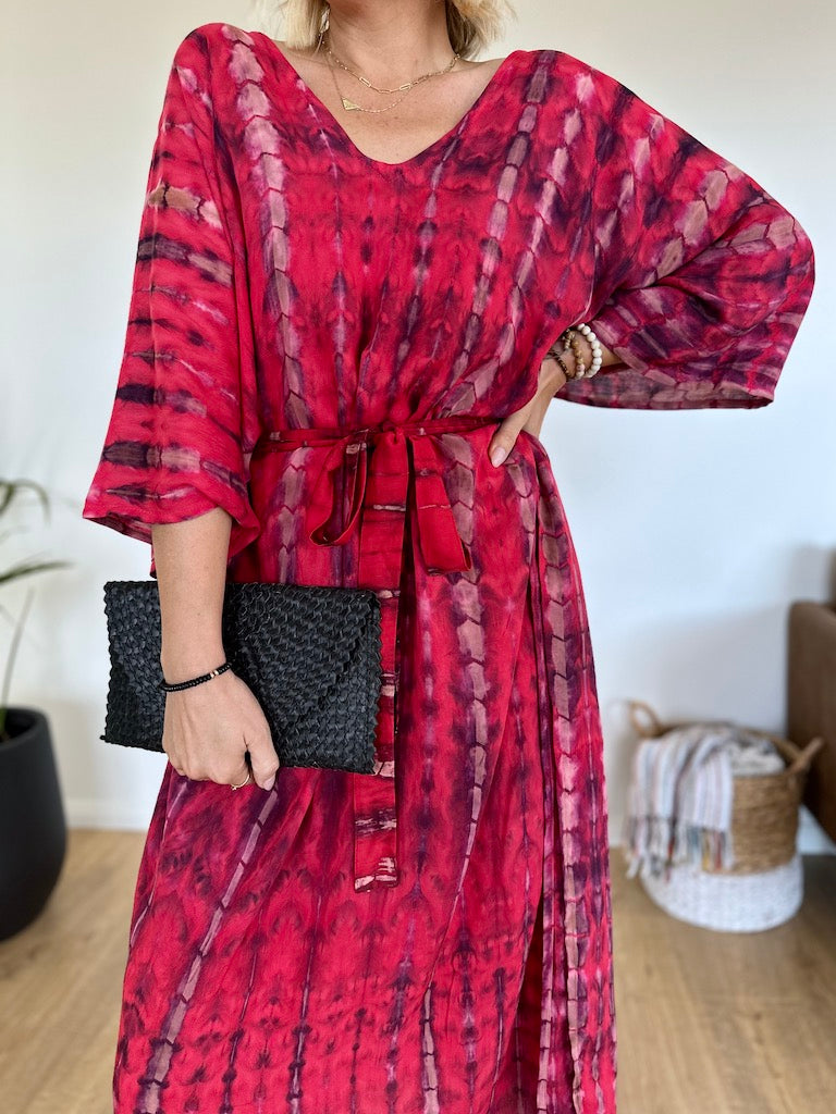 Hibiscus Kaftan - Red