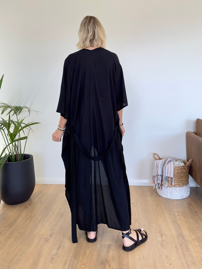 Onyx Kimono - Black