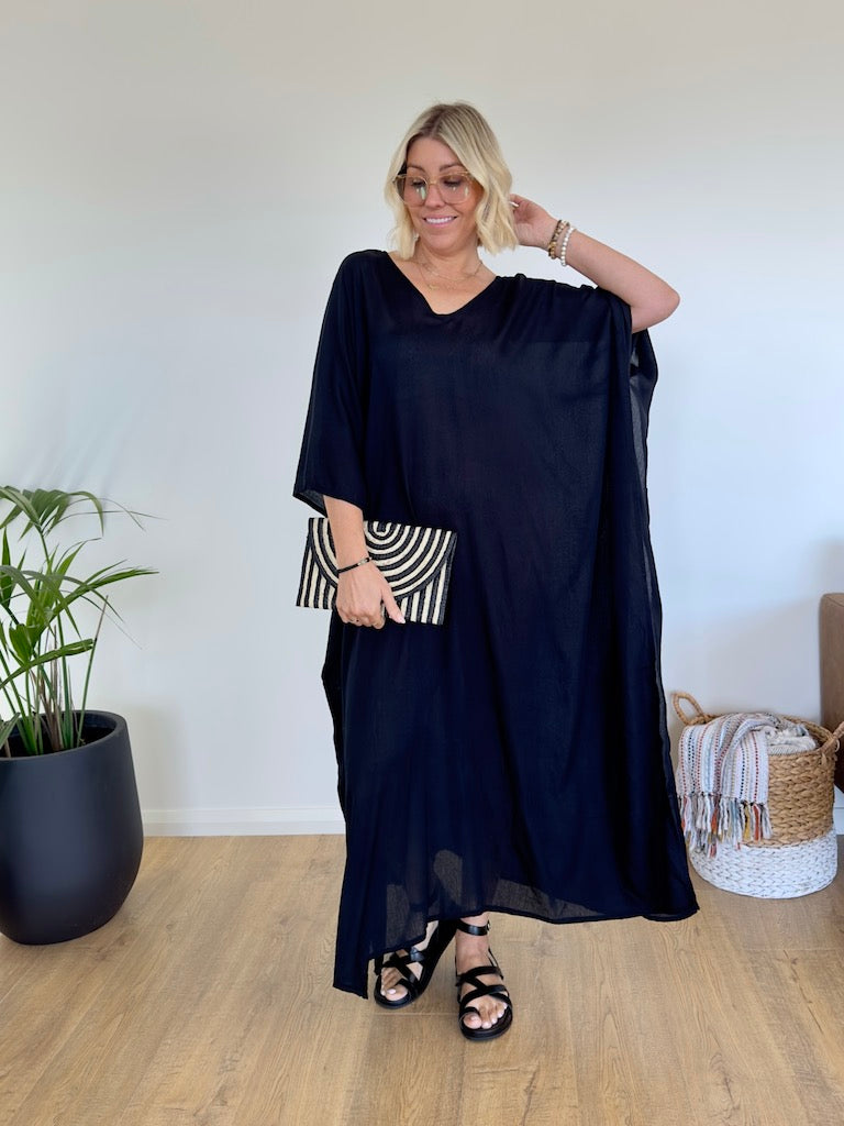 Onyx Kaftan - Black