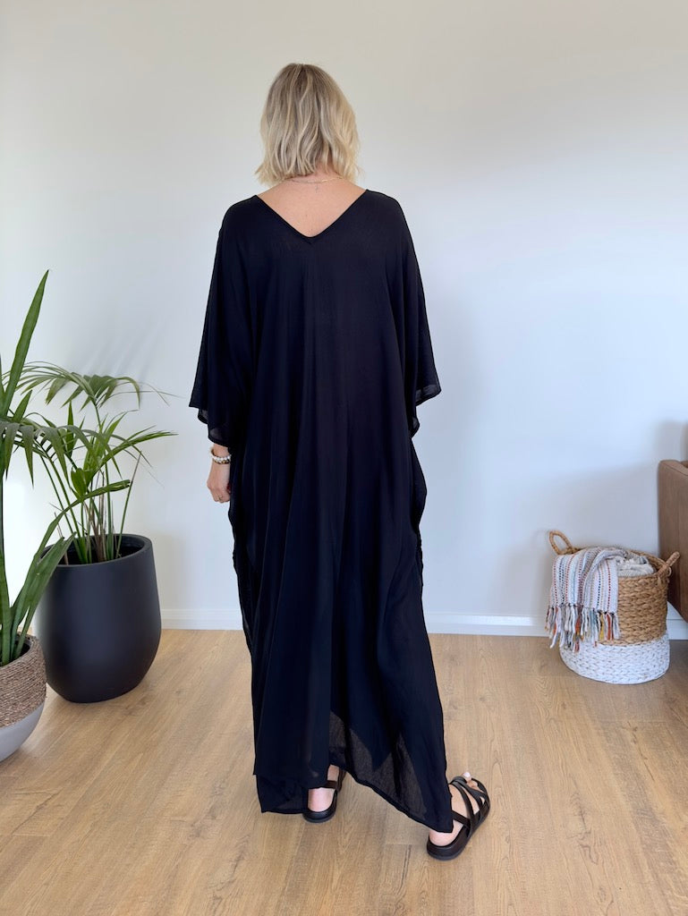 Onyx Kaftan - Black