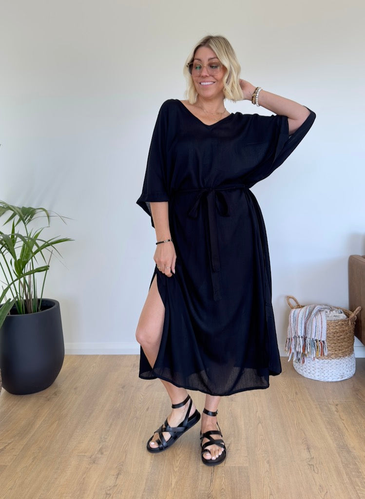 Onyx Kaftan - Black