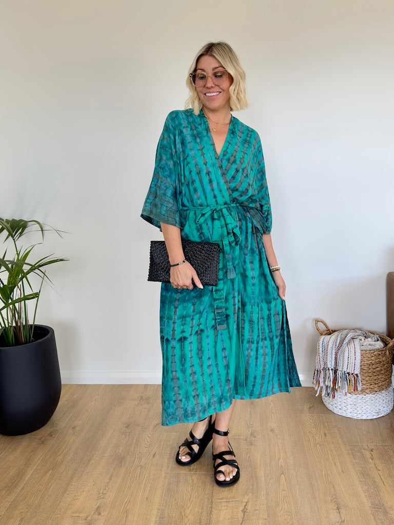 Amalfi Kimono - Turquoise