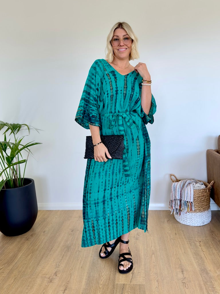 Amalfi Kaftan - Turquoise