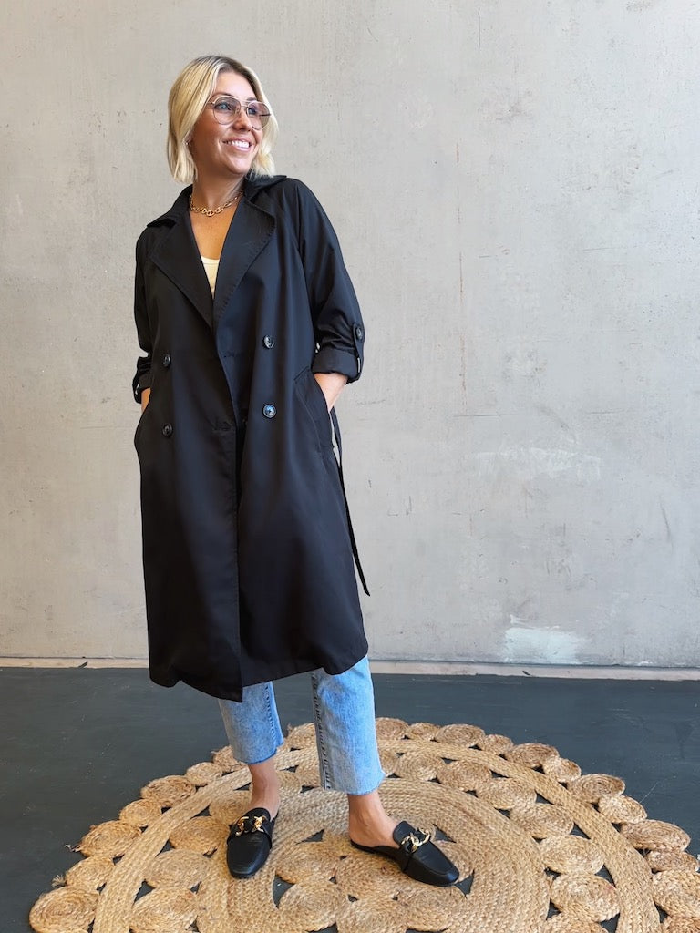 Mila Trench - Black