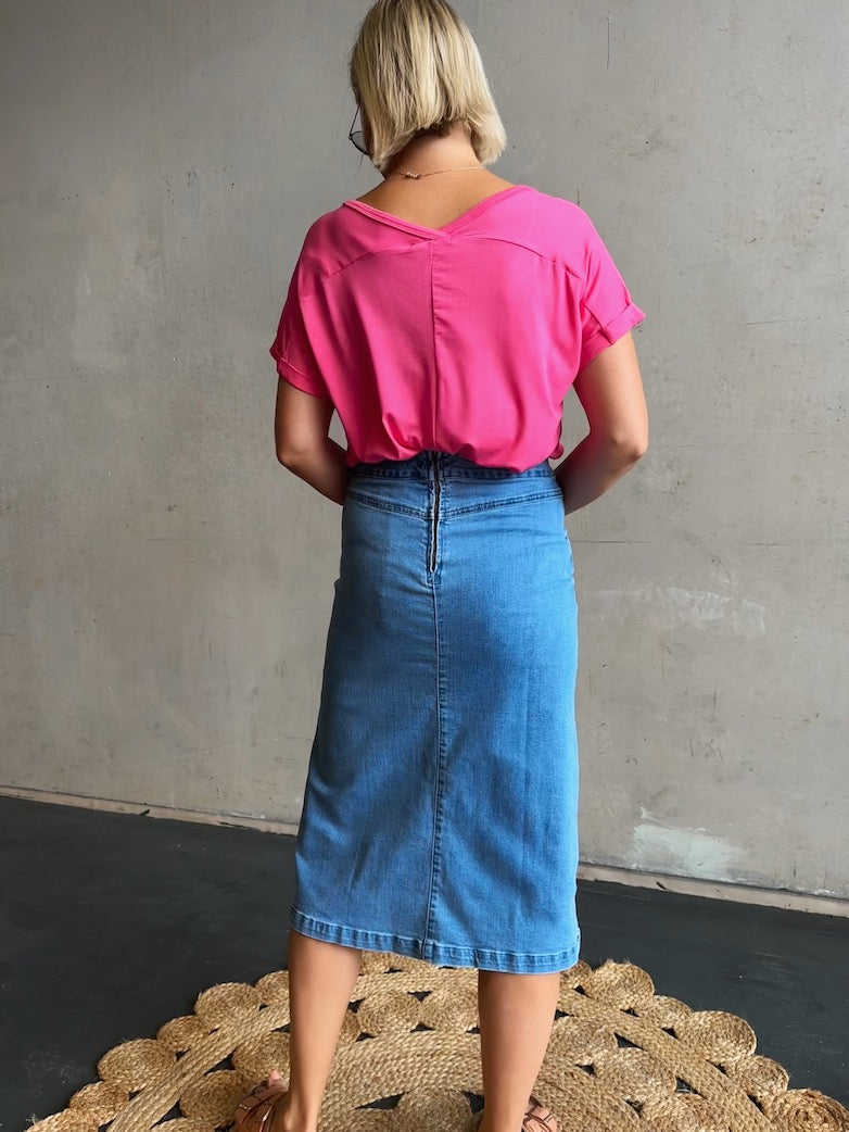 Essential Tee - Hot Pink
