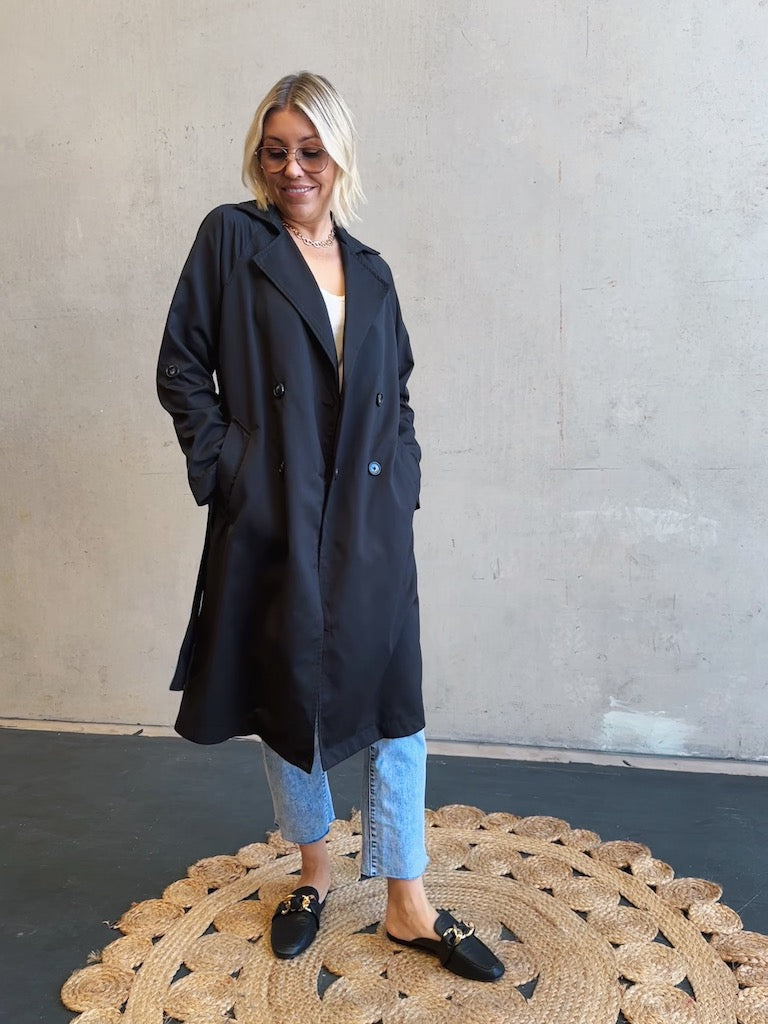 Mila Trench - Black