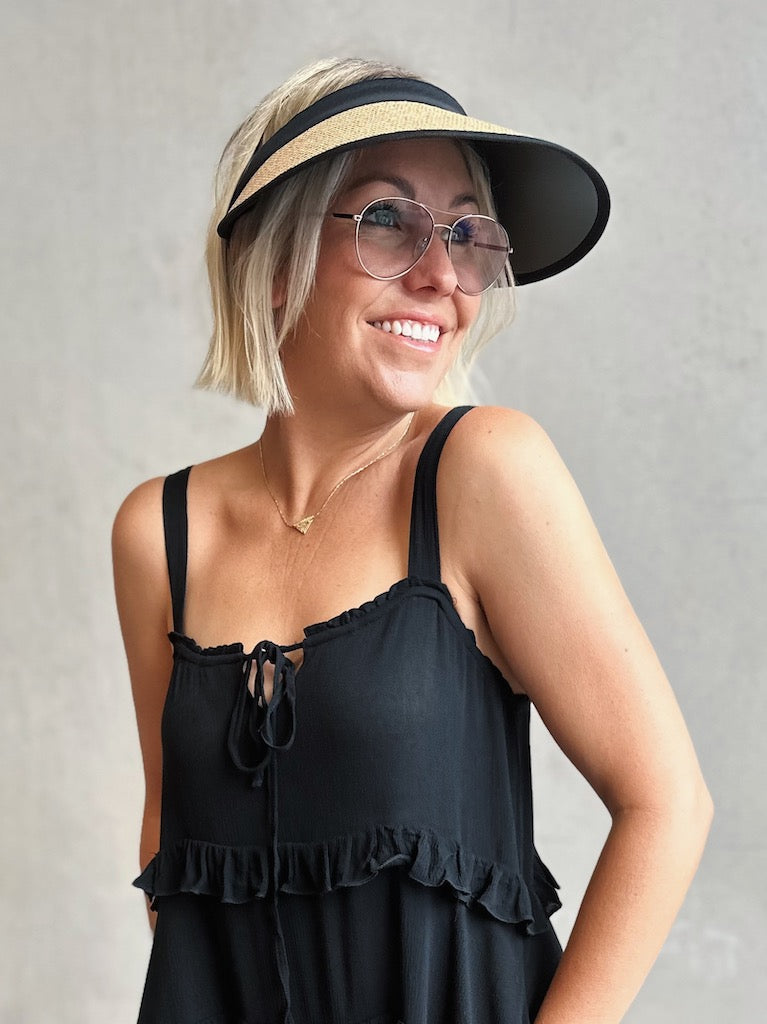 Tulum Visor - Natural and Black