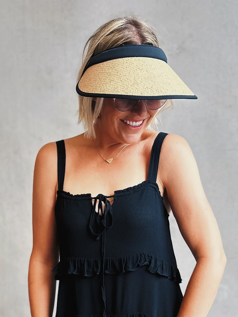 Tulum Visor - Natural and Black