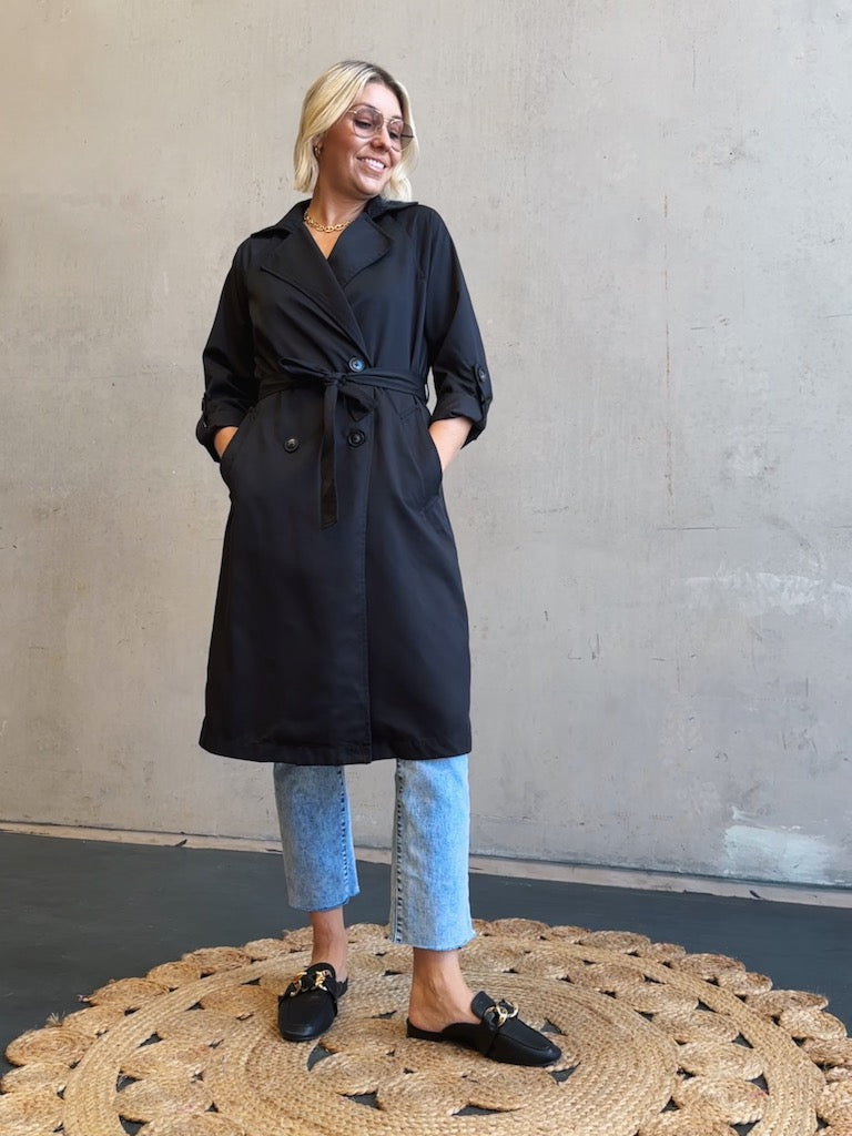 Mila Trench - Black