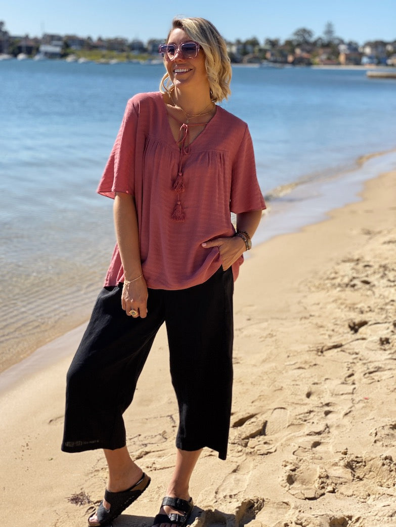 Keya Top - Wild Rose