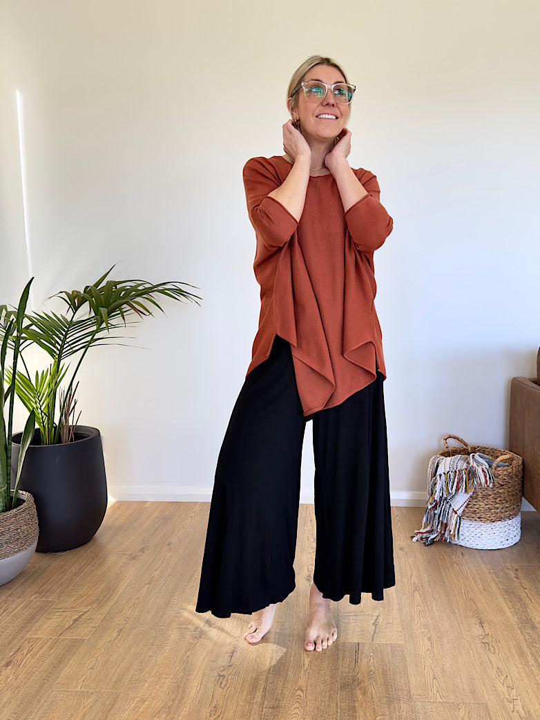 Essential Knit Top - Rust