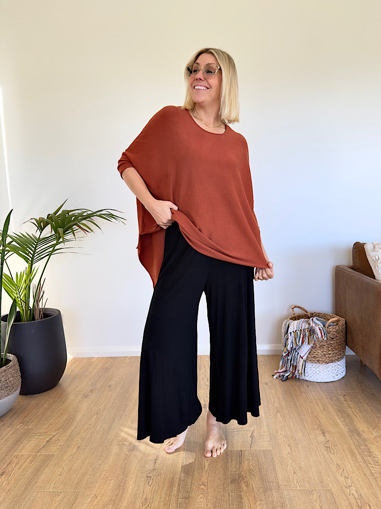 Essential Knit Top - Rust