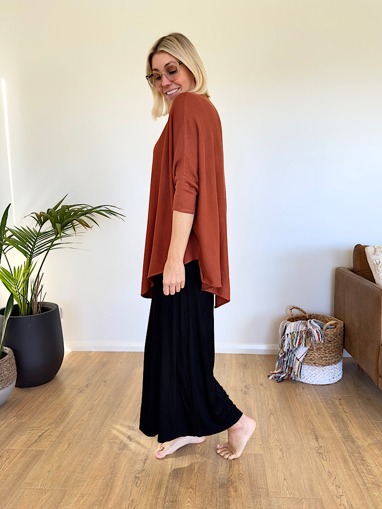 Essential Knit Top - Rust