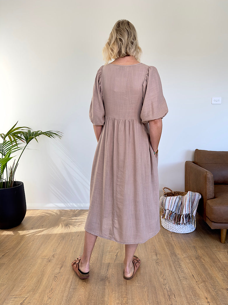 Maia Midi Dress - Chai