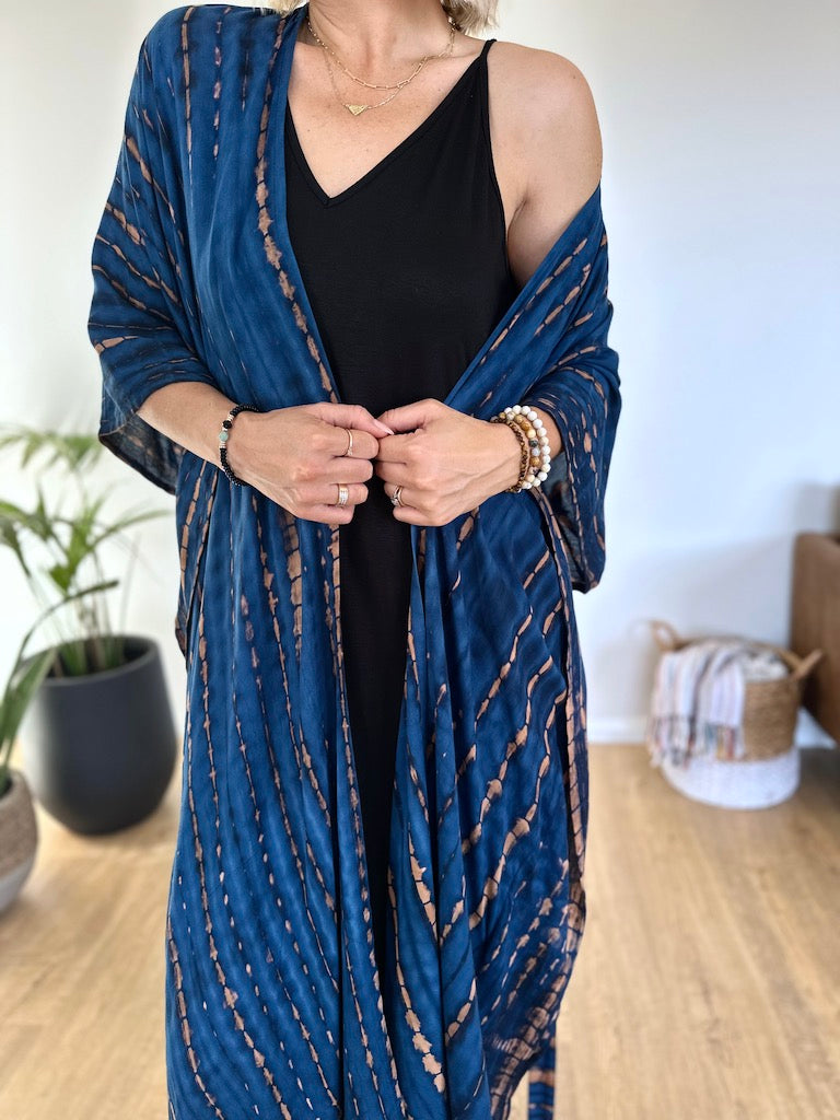 Aegean Kimono - Blue