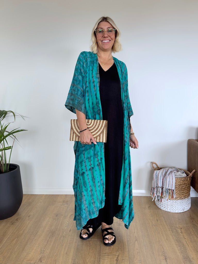 Amalfi Kimono - Turquoise
