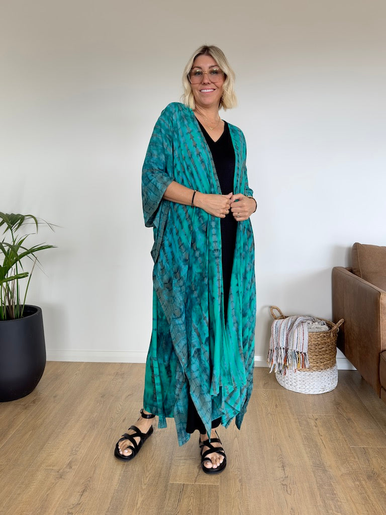 Amalfi Kimono - Turquoise