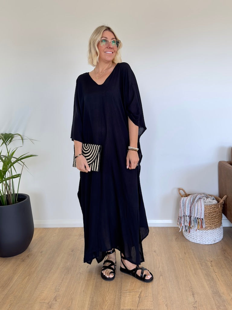 Onyx Kaftan - Black