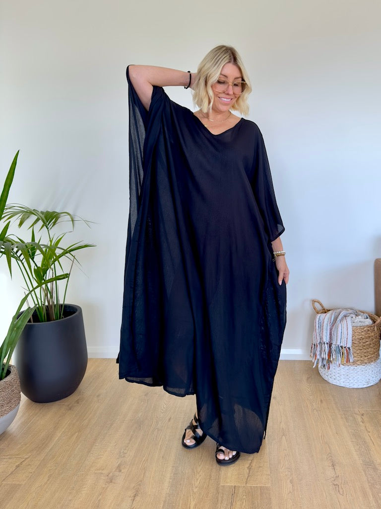 Onyx Kaftan - Black