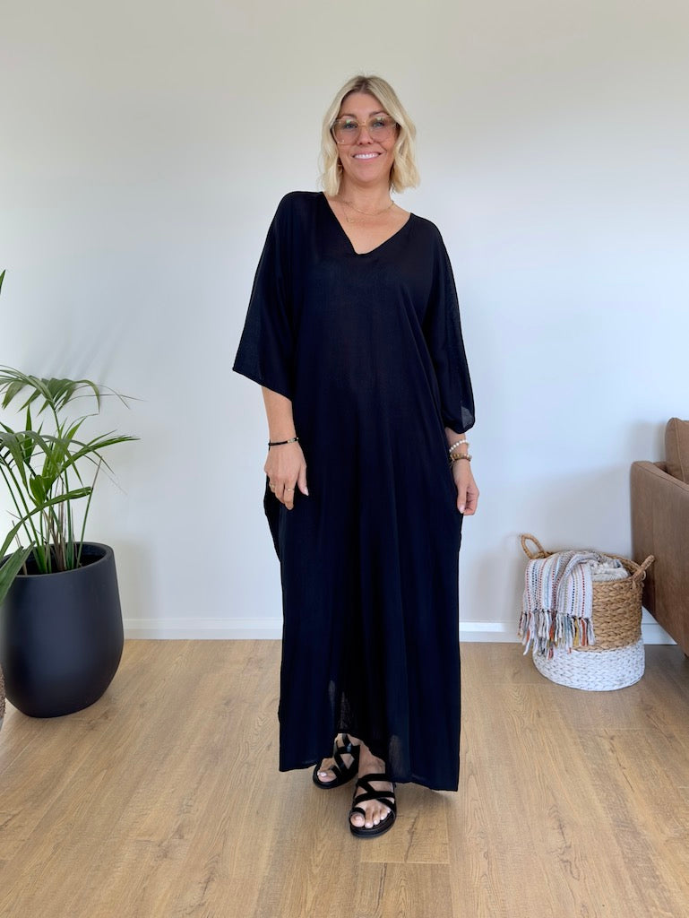 Onyx Kaftan - Black