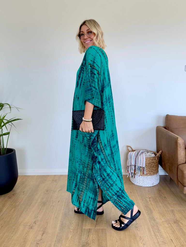 Amalfi Kaftan - Turquoise