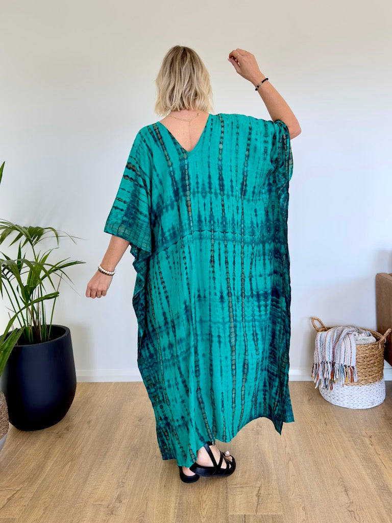 Amalfi Kaftan - Turquoise