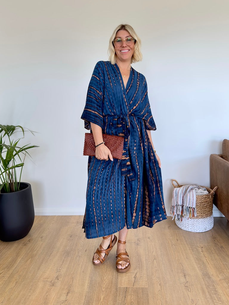 Aegean Kimono - Blue