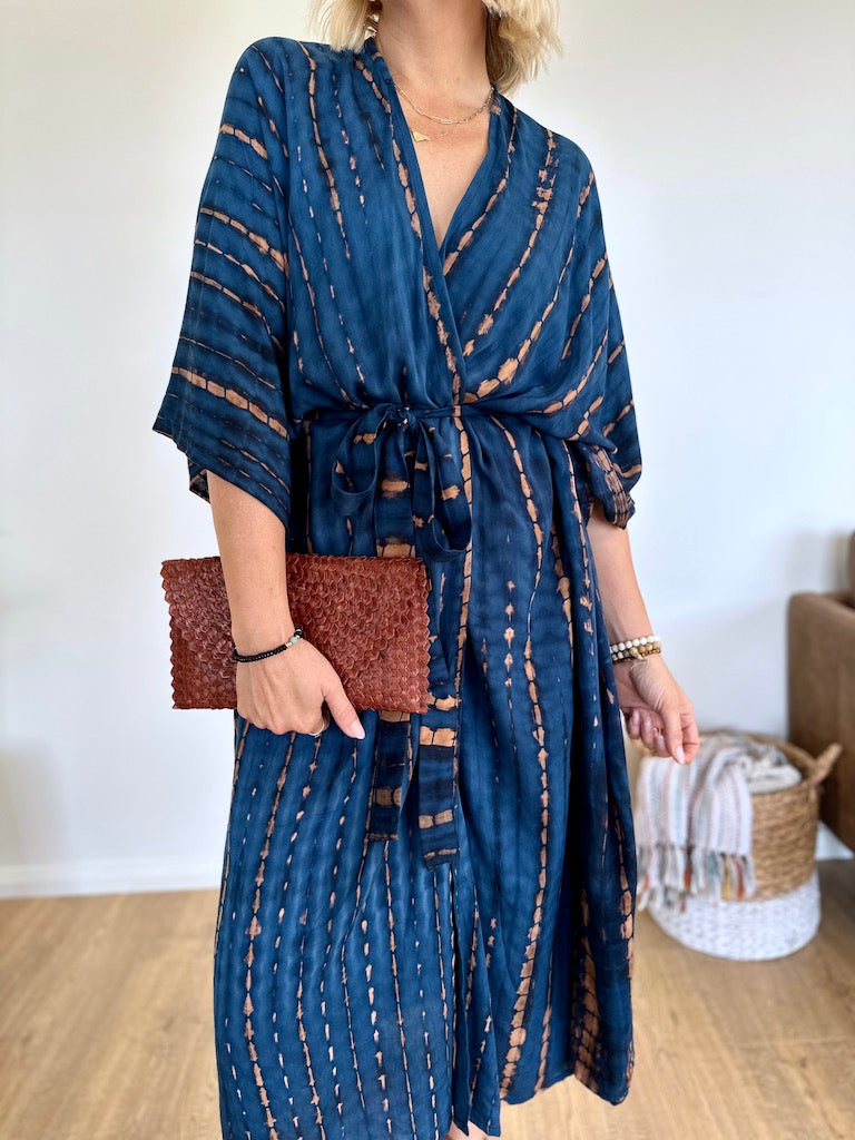 Aegean Kimono - Blue