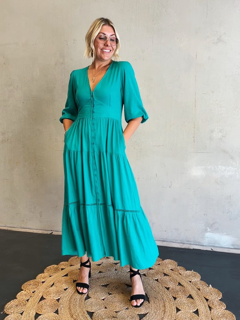 Melita Dress - Jade