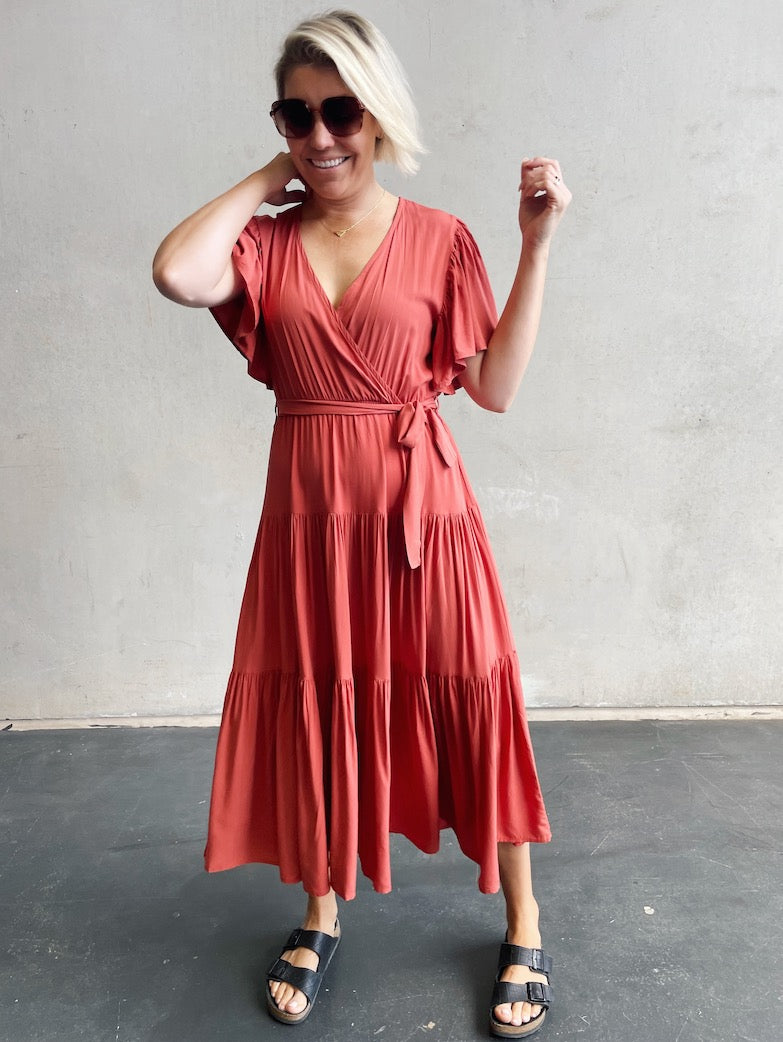 Florence Dress - Terracotta