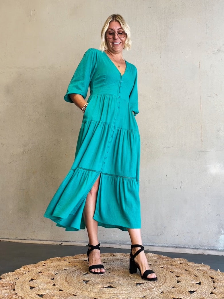 Melita Dress - Jade