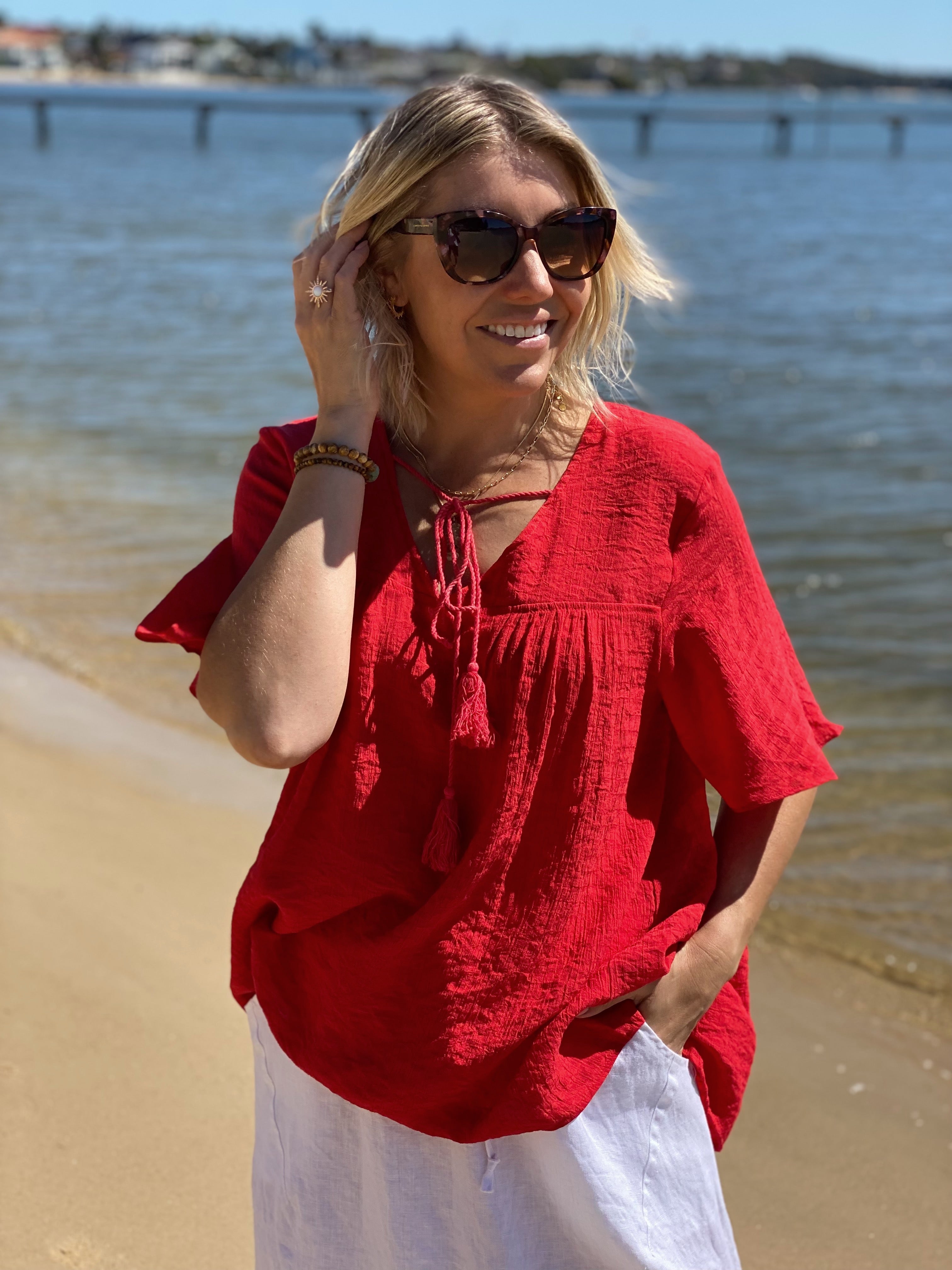 Keya Top - True Red