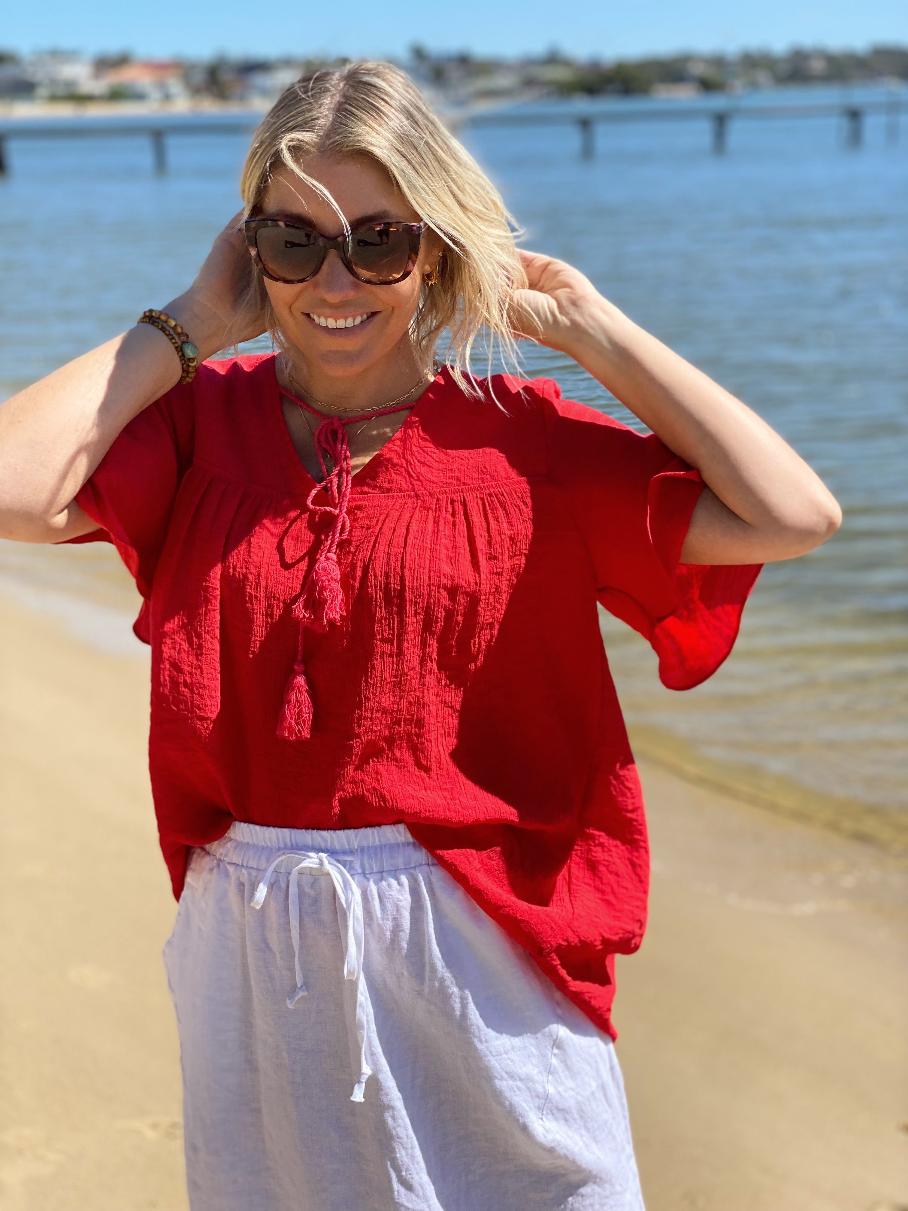 Keya Top - True Red